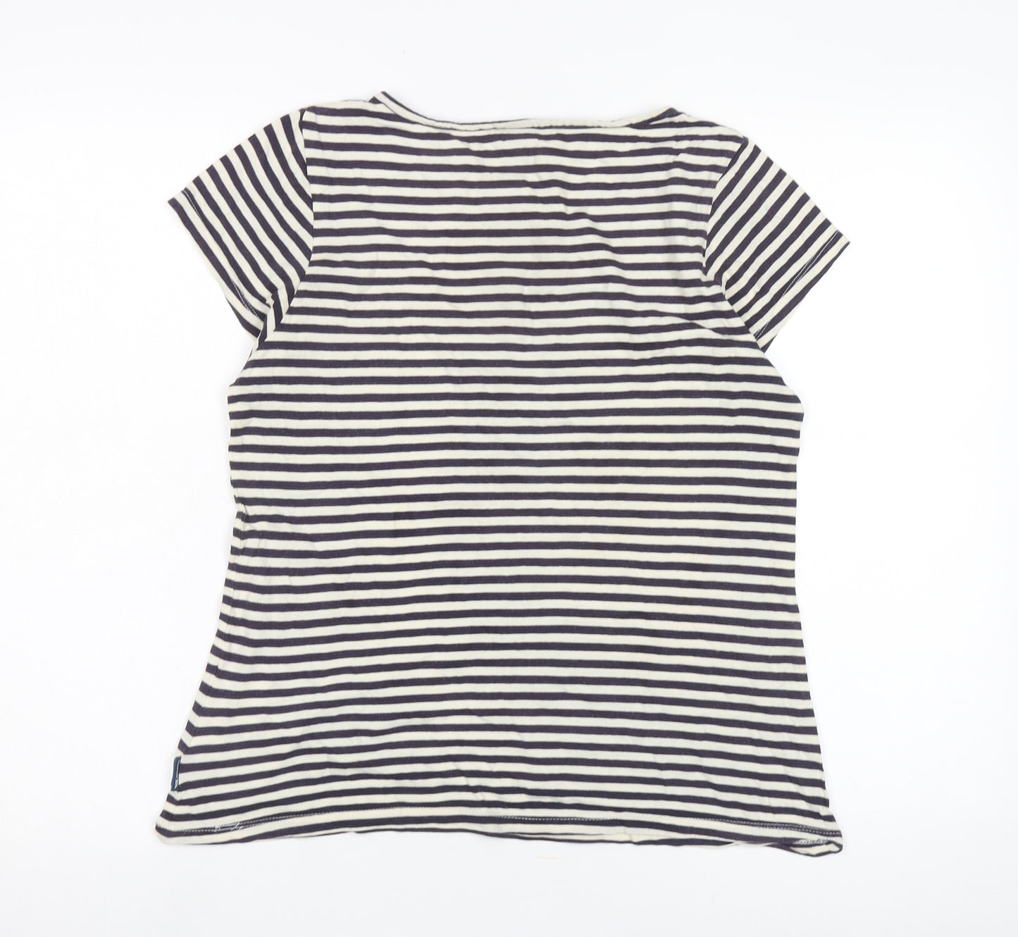 Trespass Women's Black Striped Jersey T-Shirt Size L