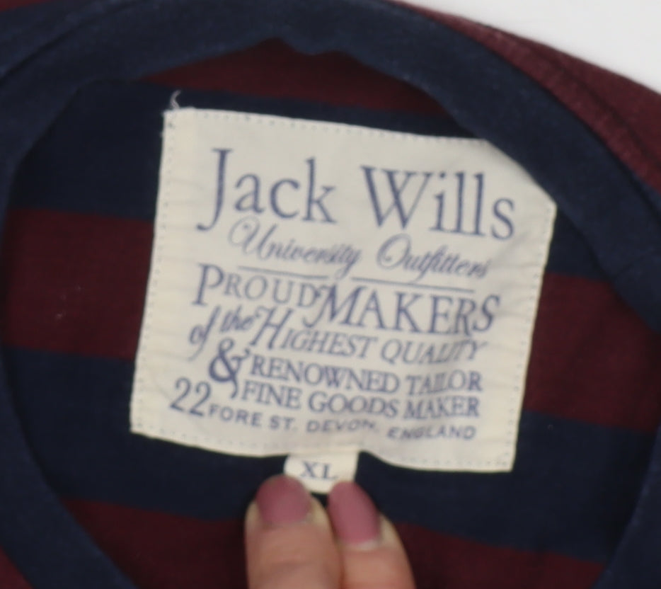 Jack Wills Men's XL Striped Long Sleeve T-Shirt