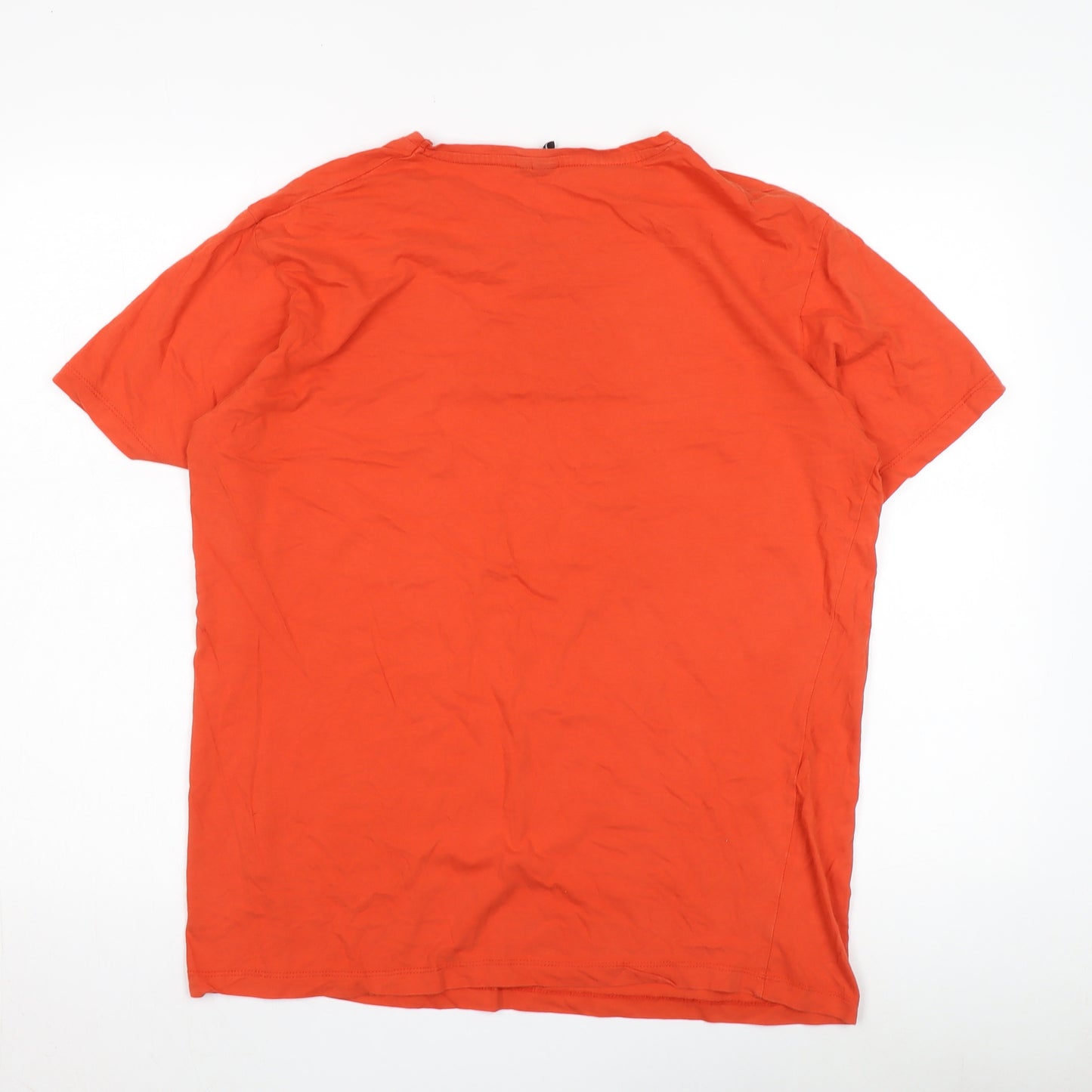 Jack & Jones Men's Orange XL Graphic T-Shirt