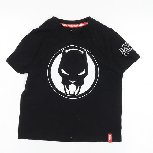 Marvel Black Panther Boys' T-Shirt, 6-7 Years, Black, Casual