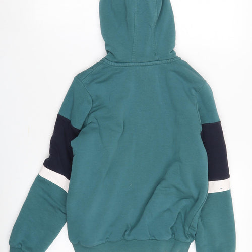 Pepperts Boys Green Full Zip Hoodie with Logo 10-11 Years