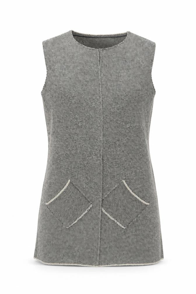 Cocogio Women's Grey Waistcoat Size 12 Sleeveless Casual