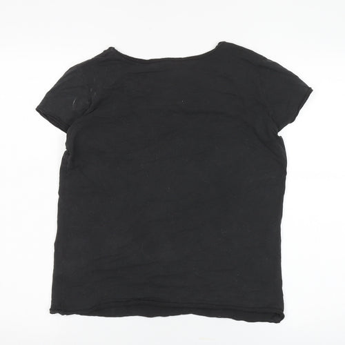 Amplified Black Nirvana T-Shirt, Unisex L, Music Icon
