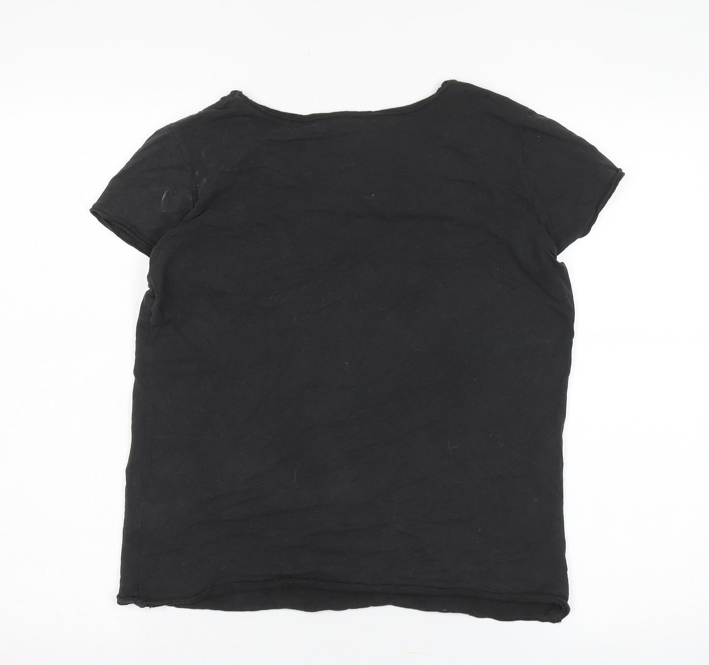 Amplified Black Nirvana T-Shirt, Unisex L, Music Icon