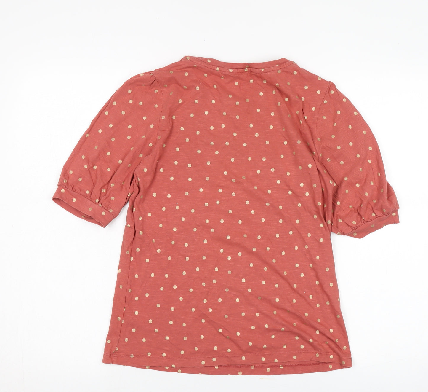 Boden Women's Pink Polka Dot T-Shirt, Size 8, Casual Wear