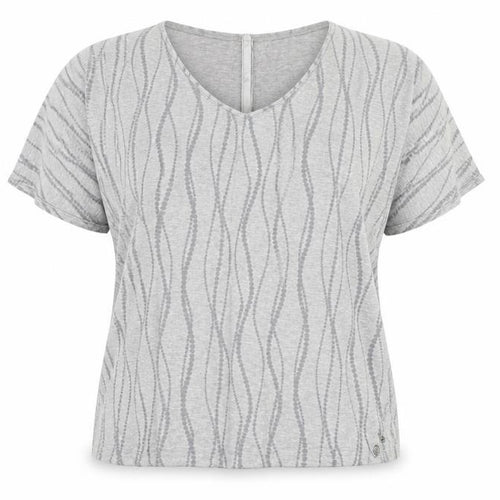 Kangol Women’s Grey V-Neck T-Shirt Size 16