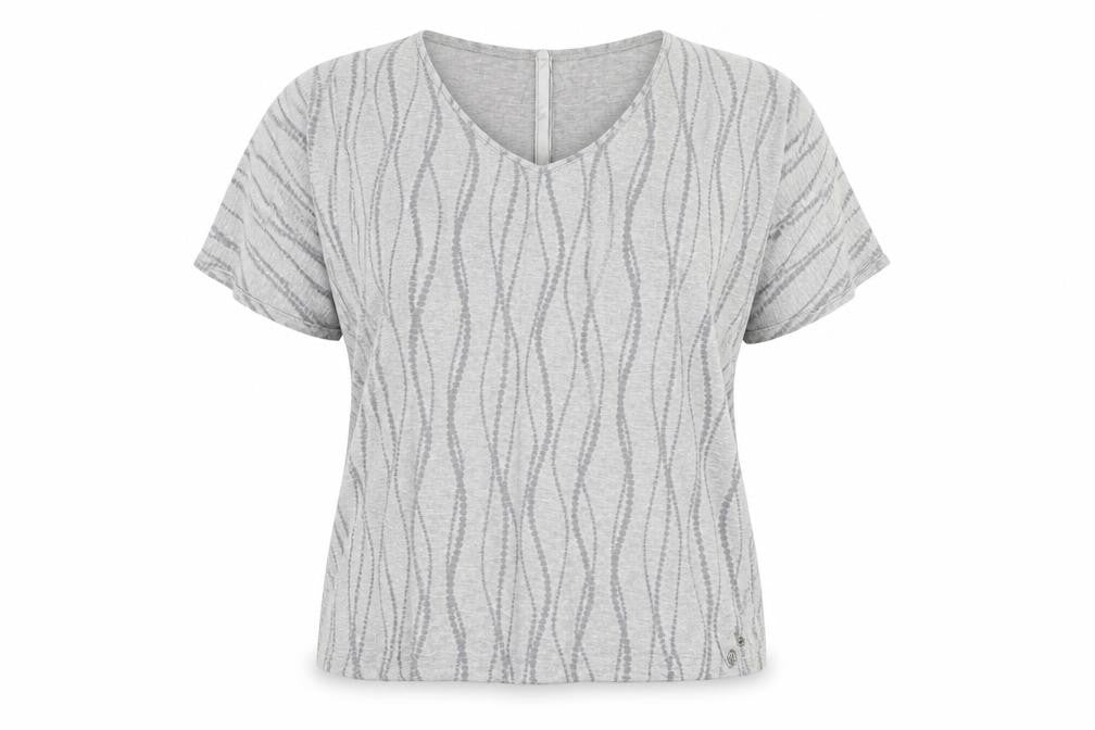 Kangol Women’s Grey V-Neck T-Shirt Size 16