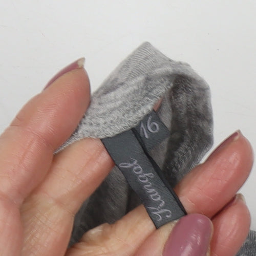 Kangol Women’s Grey V-Neck T-Shirt Size 16