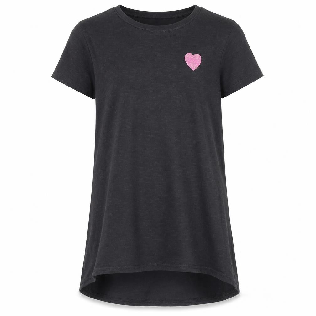 Next Girls Black T-Shirt Dress 12-13 Years Embroidered Casual