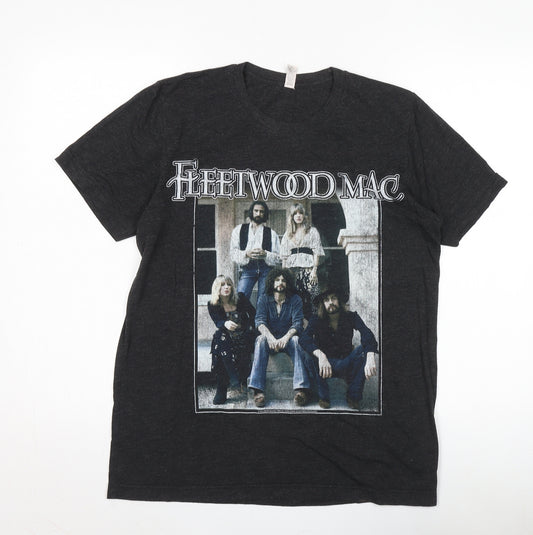 Bella + Canvas Fleetwood Mac Retro Music Tee - Men M Black