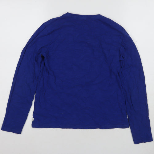 Gap Boys Blue XL Sequin Shark Graphic Long Sleeve T-Shirt
