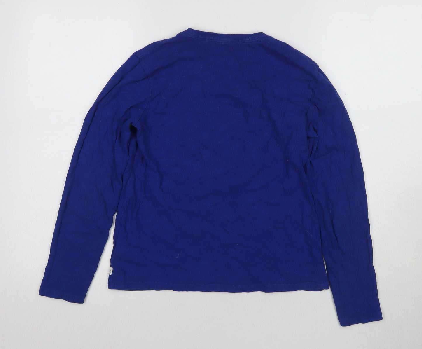 Gap Boys Blue XL Sequin Shark Graphic Long Sleeve T-Shirt