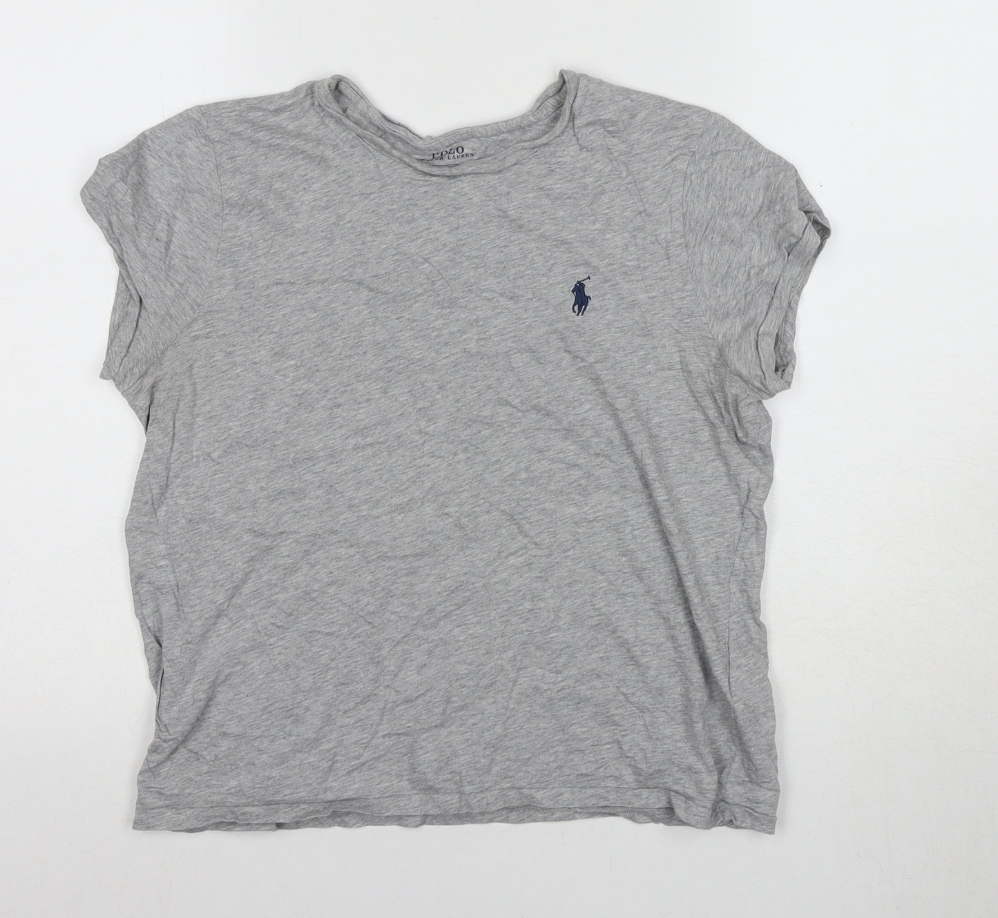 Ralph Lauren Women's Grey Basic Crew Neck T-Shirt M