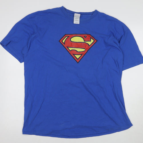 Men's Blue Superman Graphic T-Shirt XL