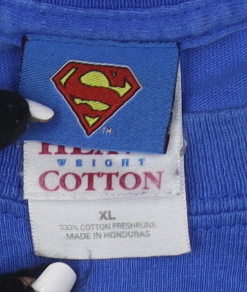 Men's Blue Superman Graphic T-Shirt XL