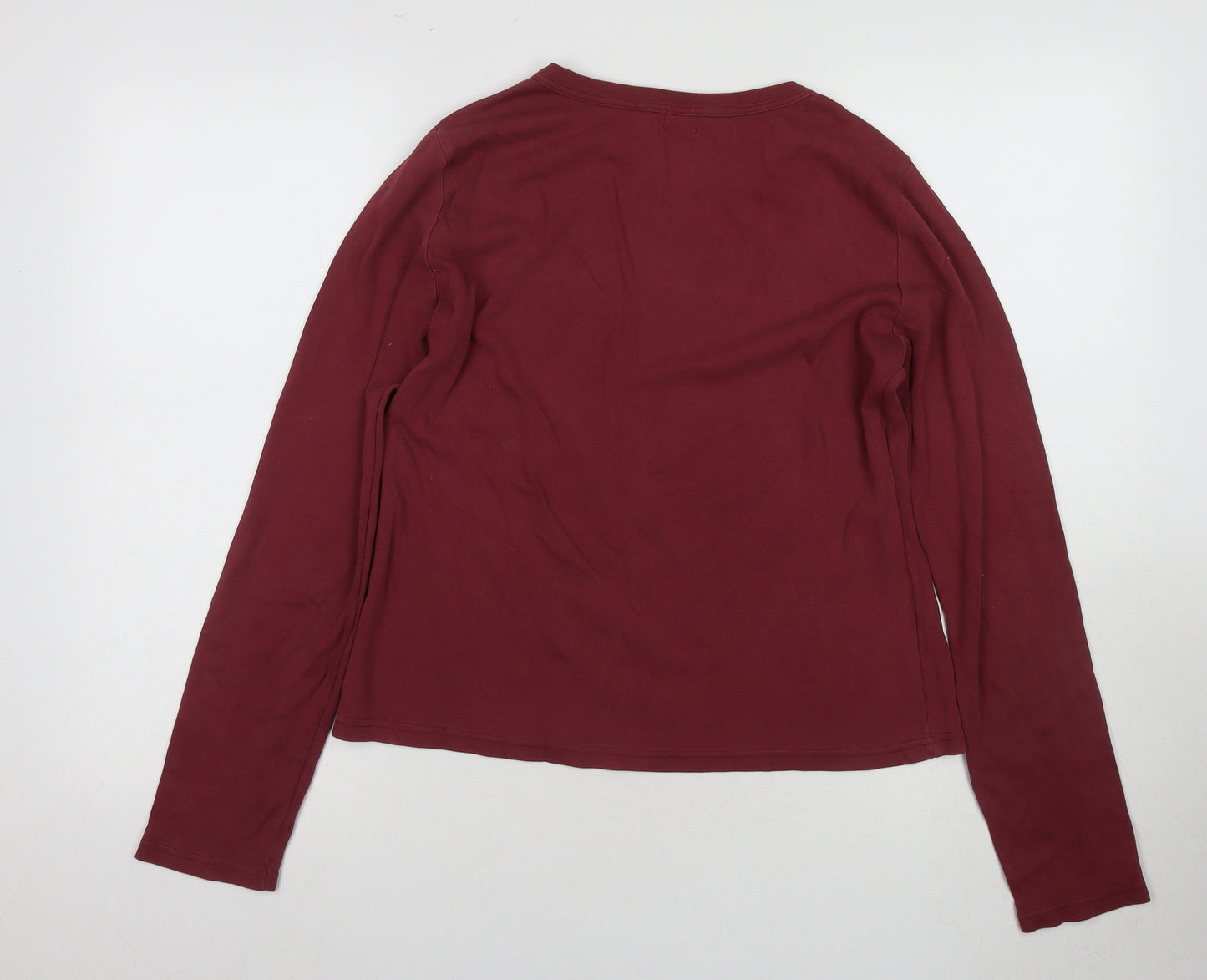 GAP Women's Red Long Sleeve T-Shirt Size 16
