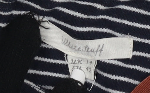 White Stuff Women's Striped 3/4 Sleeve Tunic, Size 14