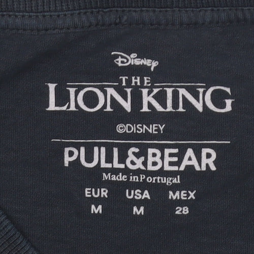 Pull&Bear The Lion King Cropped T-Shirt Black M