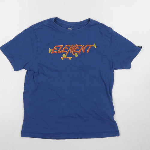 Element Boys Blue Graphic T-Shirt, Regular Fit, Size 12