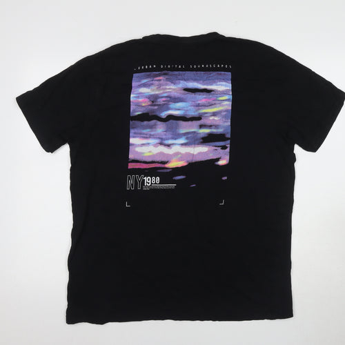 U.S. Athletic Men's Black XL Graphic 1980s T-Shirt