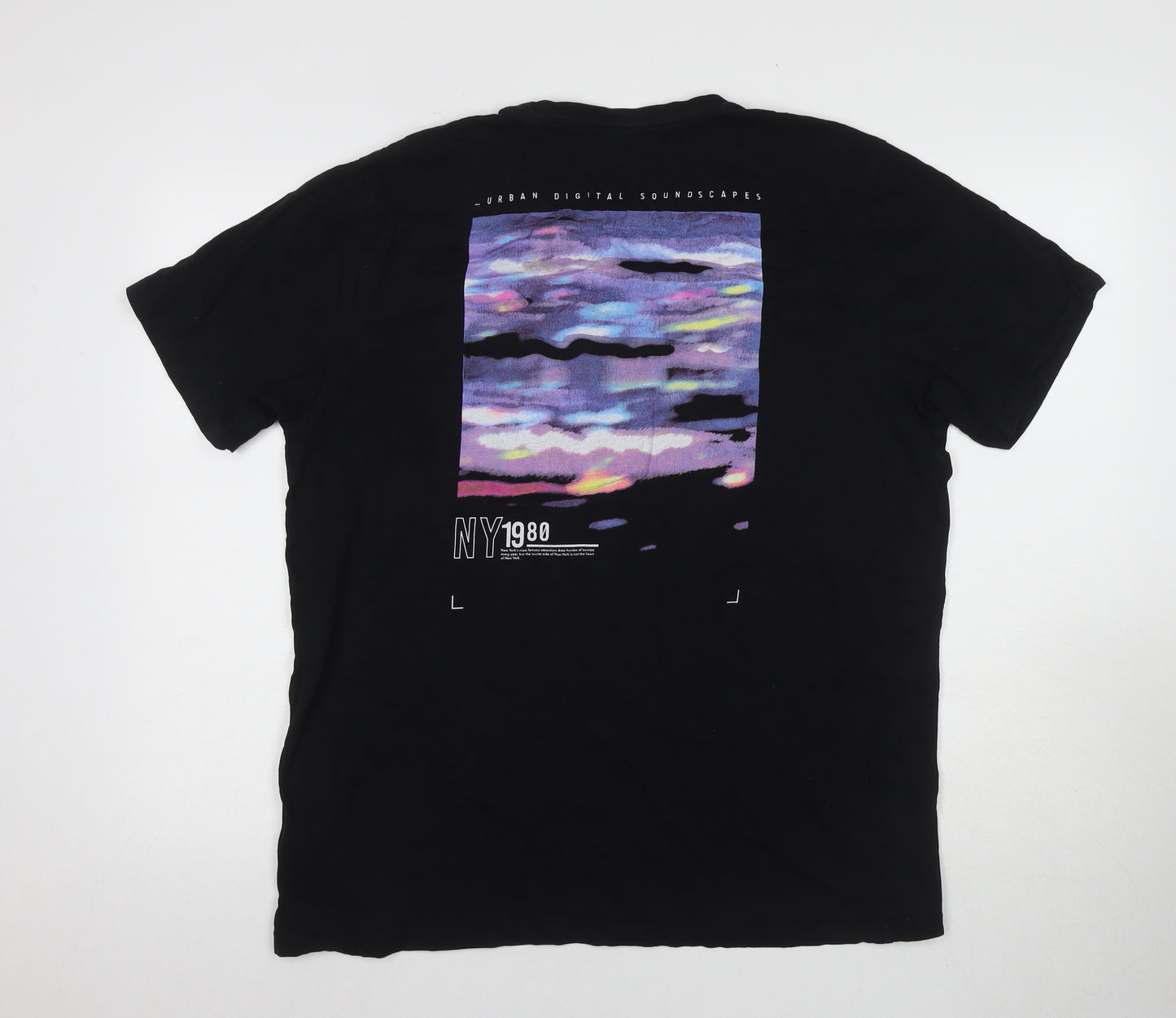 U.S. Athletic Men's Black XL Graphic 1980s T-Shirt