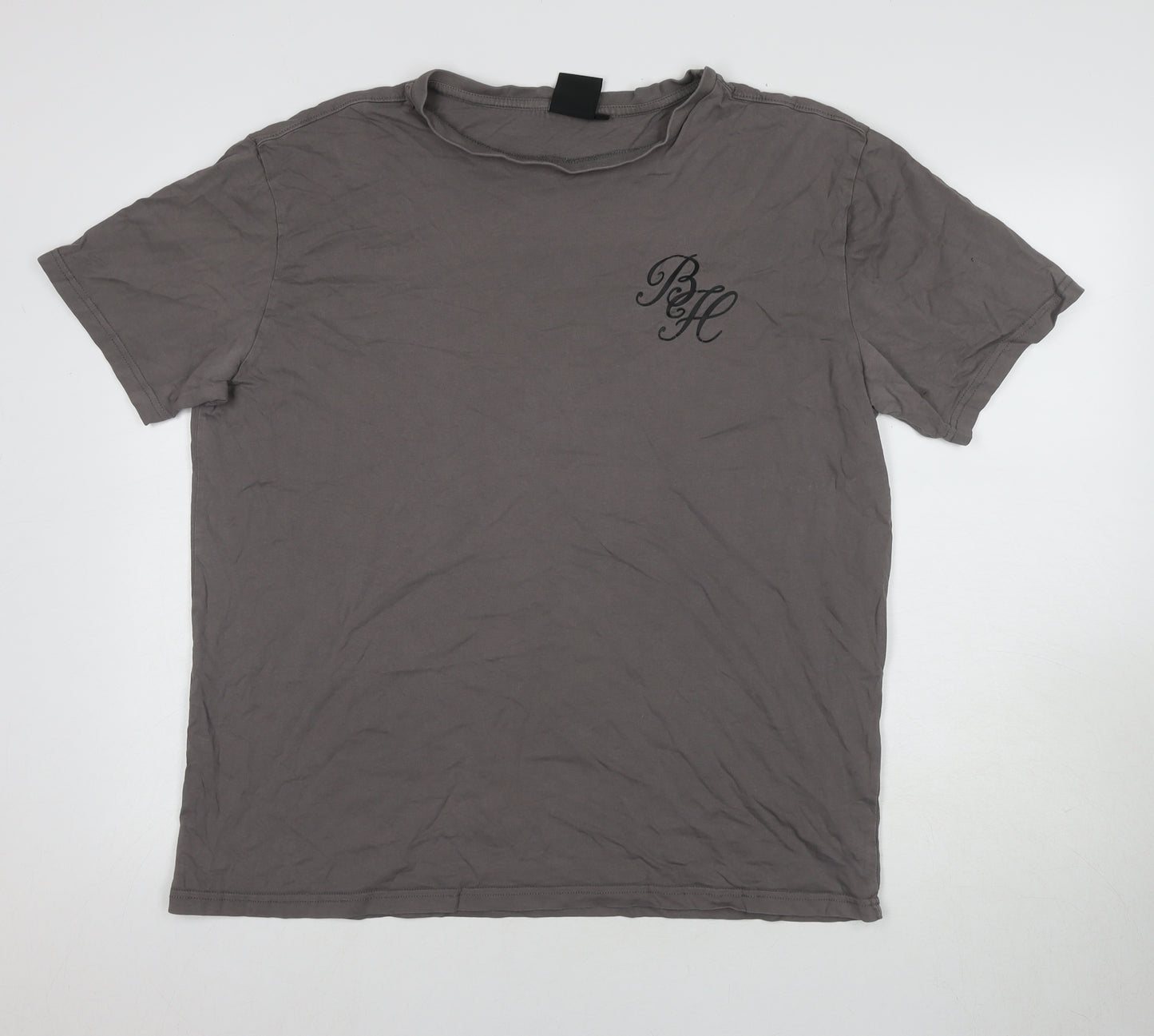Beckhersey Men's Grey XL Logo T-Shirt