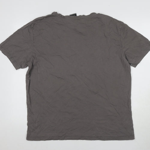 Beckhersey Men's Grey XL Logo T-Shirt