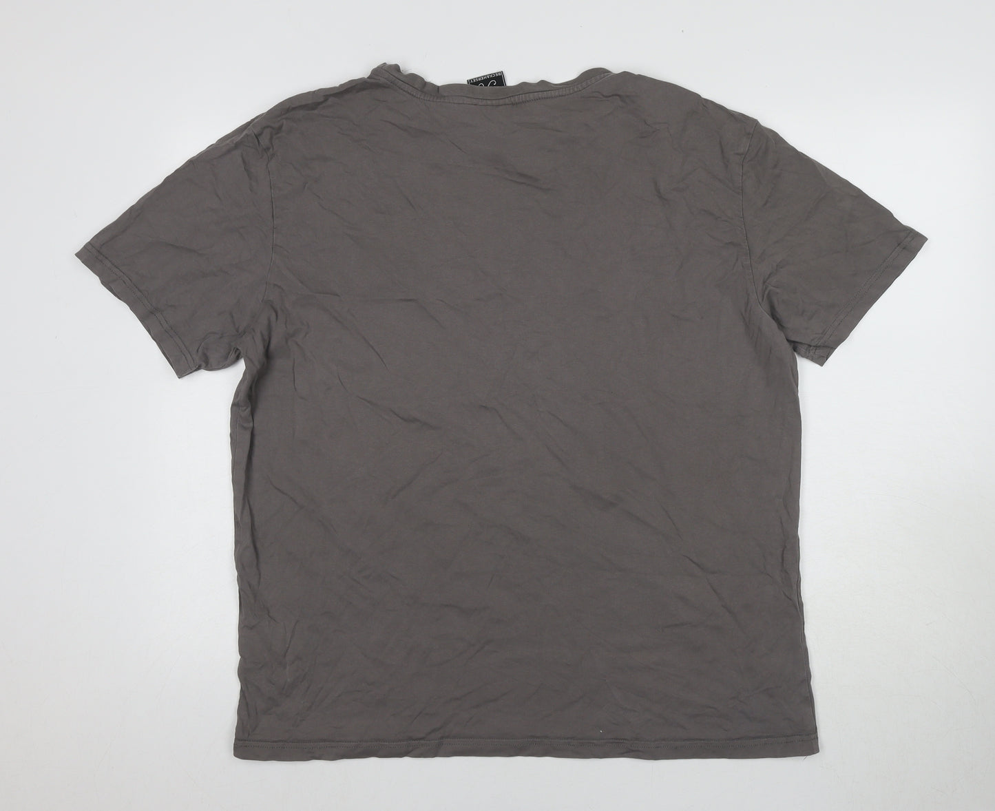 Beckhersey Men's Grey XL Logo T-Shirt
