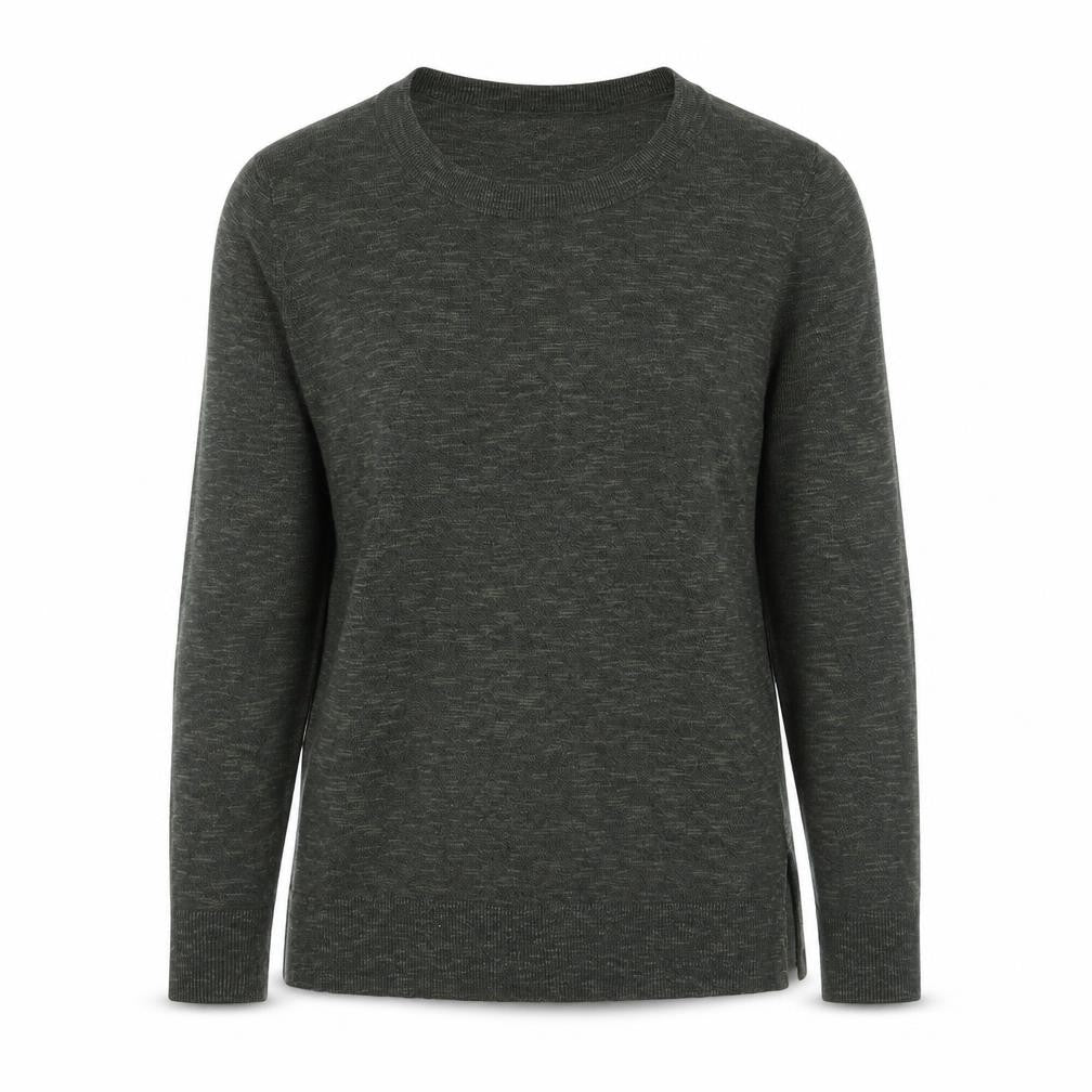 Front view of Gap Women's Green Jersey Top, size S, Crew Neck