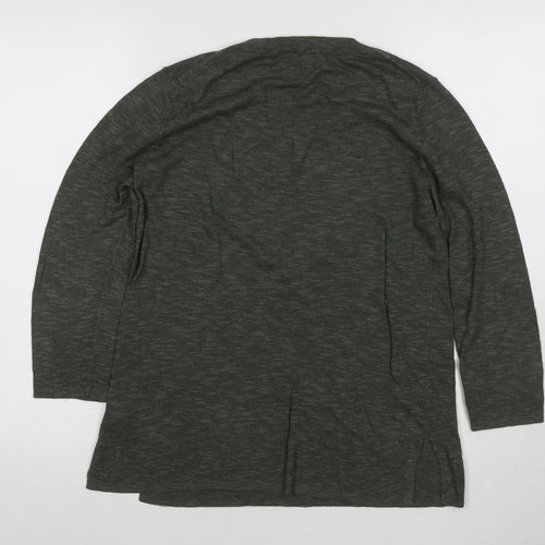 Gap Women's Green Jersey Top, Size S, Crew Neck