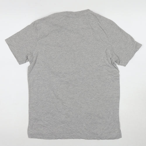 Free Soul Men's Grey Graphic T-Shirt Regular Size S