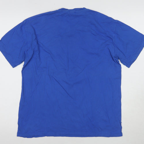 Superman Men's Blue L T-Shirt, DC Comics Graphic Tee