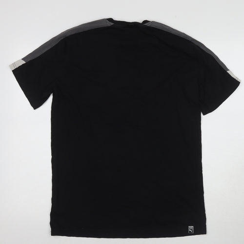 Puma Men's Black M Jersey Crew Neck T-Shirt
