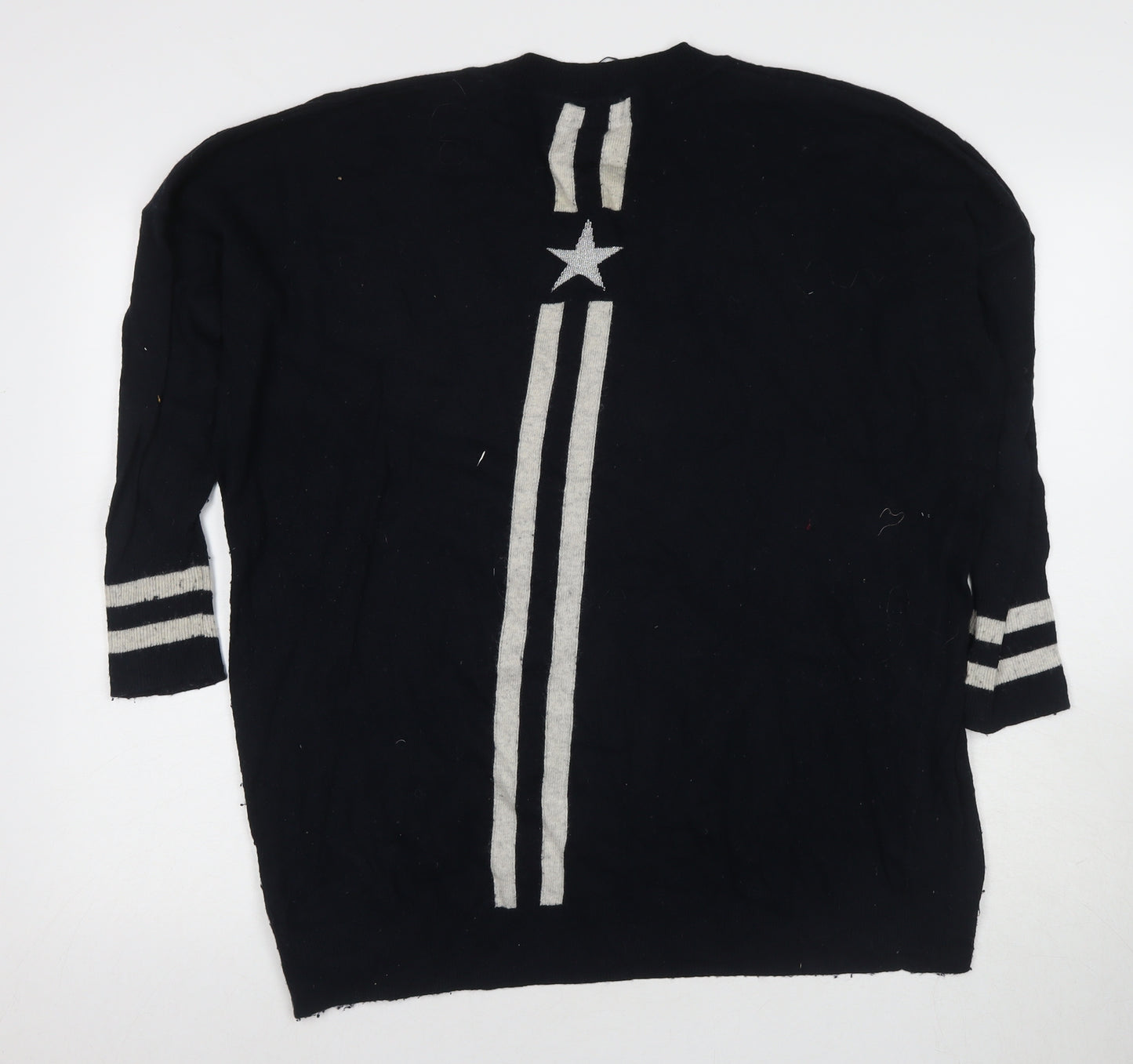 Mint Velvet Women's Black Star Jumper M