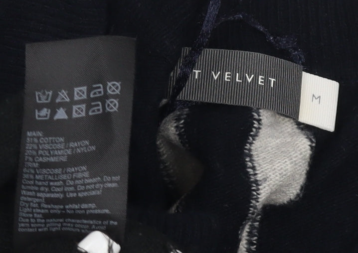 Mint Velvet Women's Black Star Jumper M