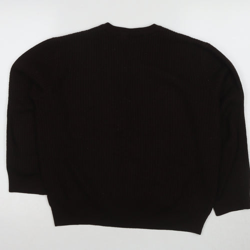 U.S. Polo Assn. Men's Black Wool V-Neck Jumper 2XL