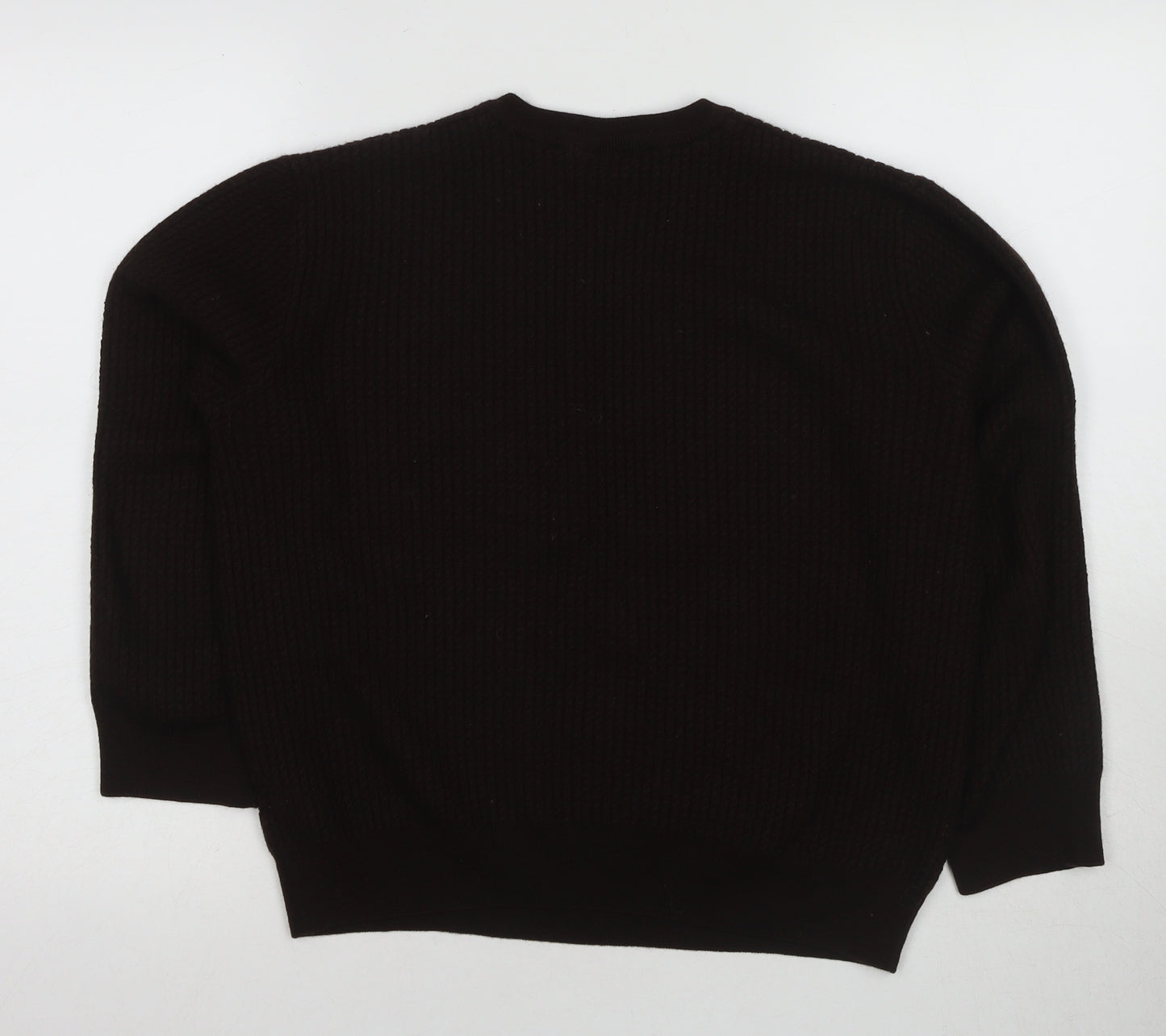 U.S. Polo Assn. Men's Black Wool V-Neck Jumper 2XL