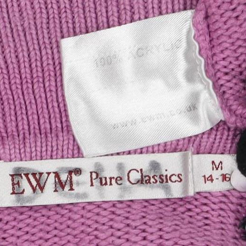 EWM Pure Classics Women's Pink Cardigan Size 14