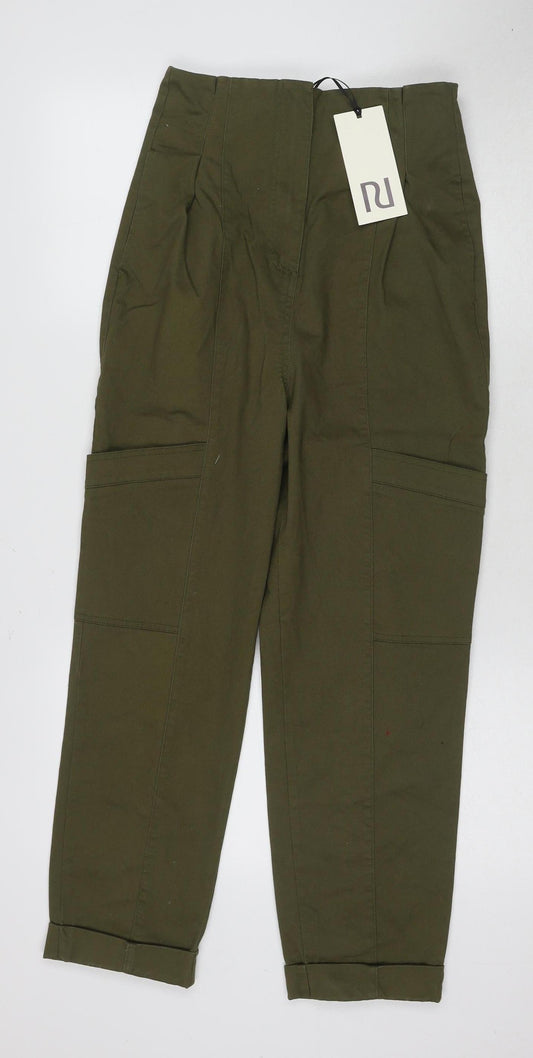 River Island Women's Green Cargo Trousers Size 12