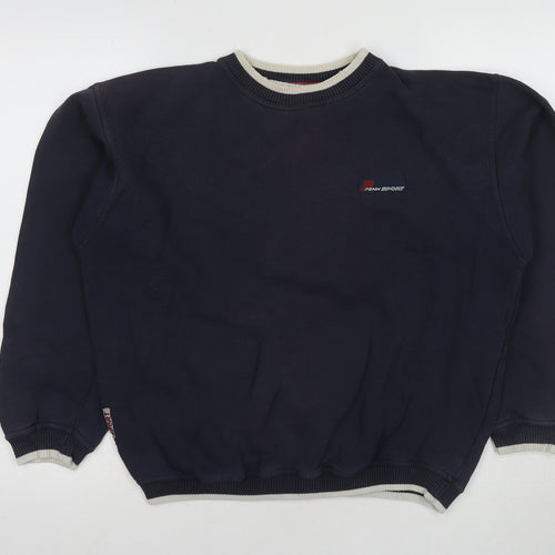 Penn Men's Blue XL Pullover Jumper Crew Neck