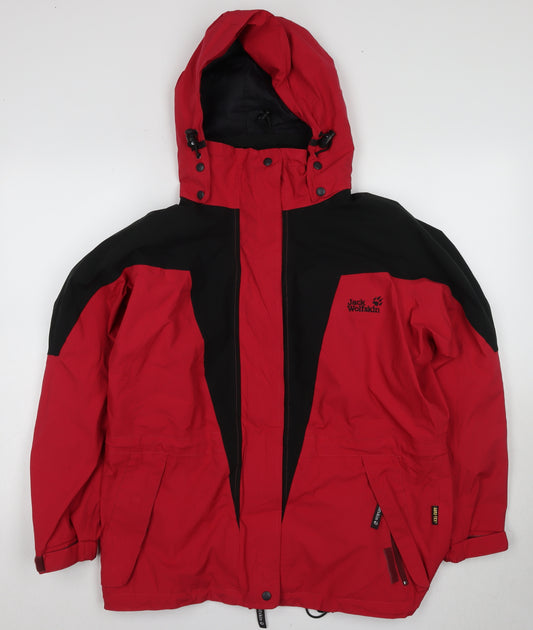 Jack Wolfskin Women's Red Parka Jacket Size 12