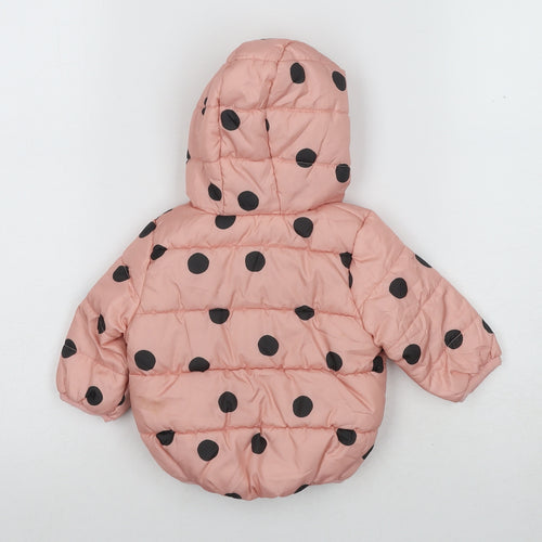 Marks and Spencer Unisex Baby Pink Puffer Jacket 0-3 Months
