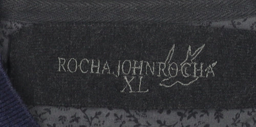 Rocha John Rocha Men's XL Striped V-Neck Pullover Jumper