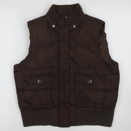 Alibi Women's Brown Puffer Waistcoat Size 16