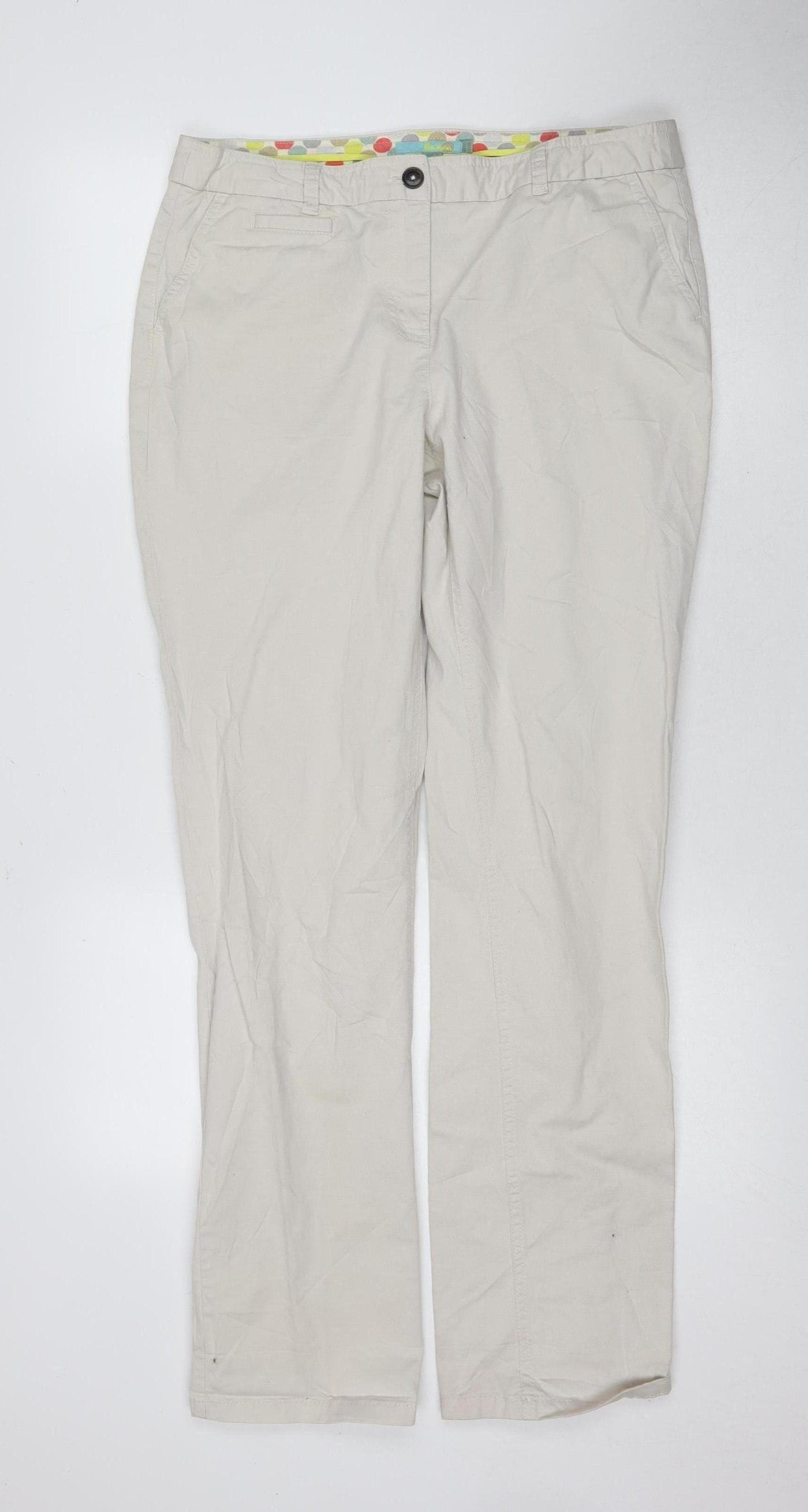 Gola Women's Beige Chino Trousers XL Regular Fit