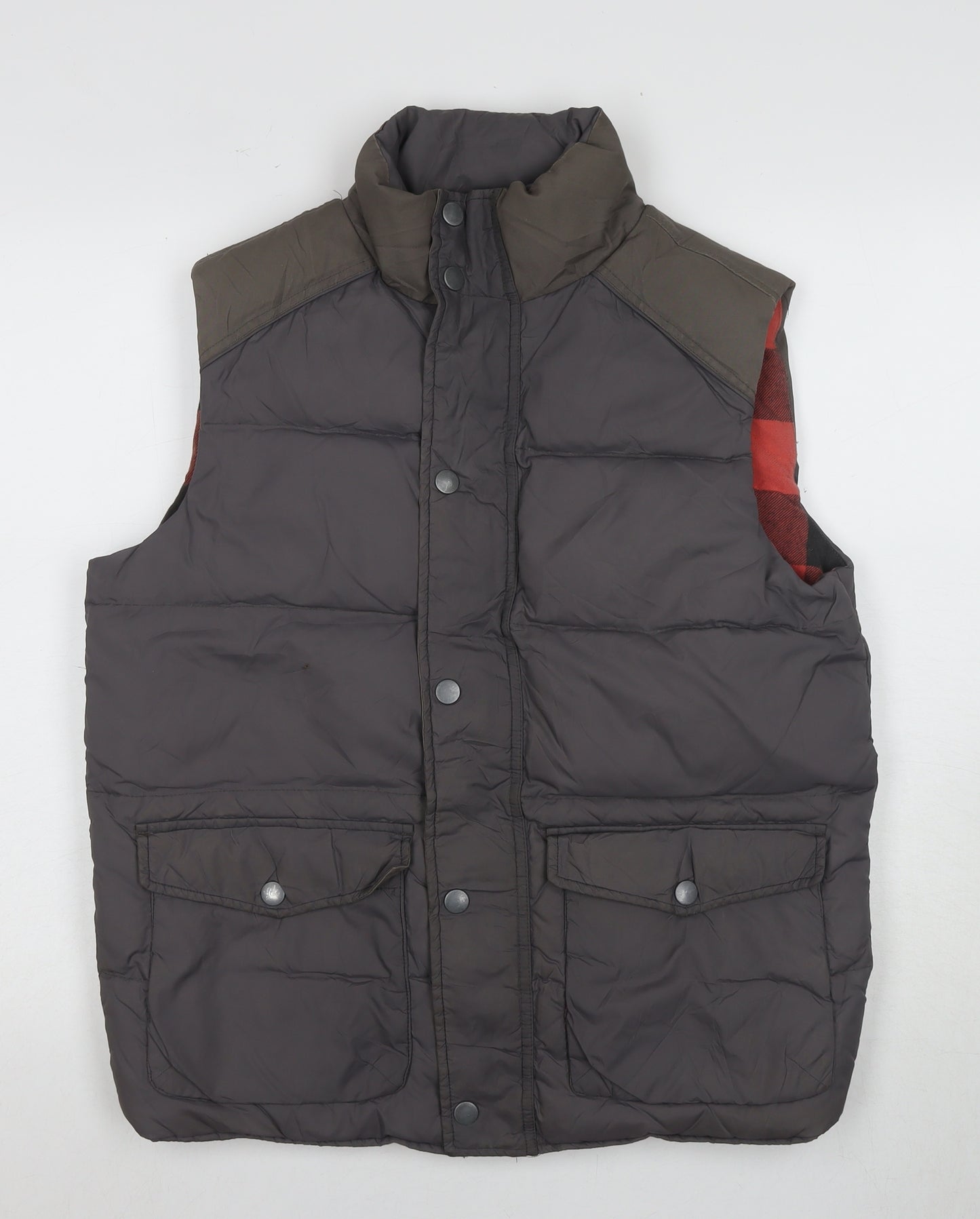 Fat Face Men's Grey Puffer Waistcoat Medium Outdoor Skiing