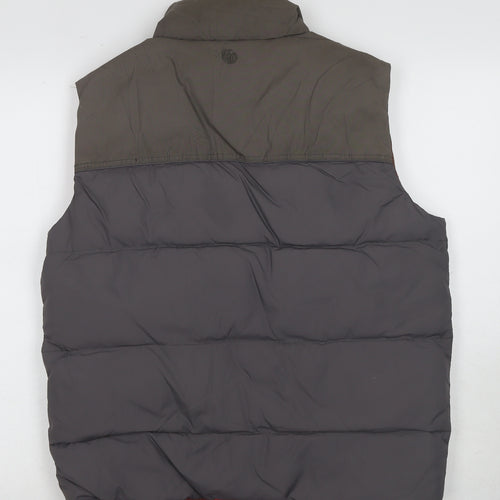 Fat Face Men's Grey Puffer Waistcoat Medium Outdoor Skiing