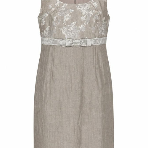 Roman Originals Women's Beige Floral Sheath Dress
