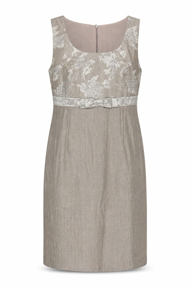 Roman Originals Women's Beige Floral Sheath Dress