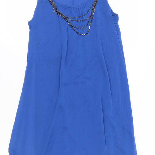 Zara Basic Women's Blue Sleeveless Dress Size 6